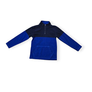 Children's Place Quarter Zip Fleece Top Blue 5/6